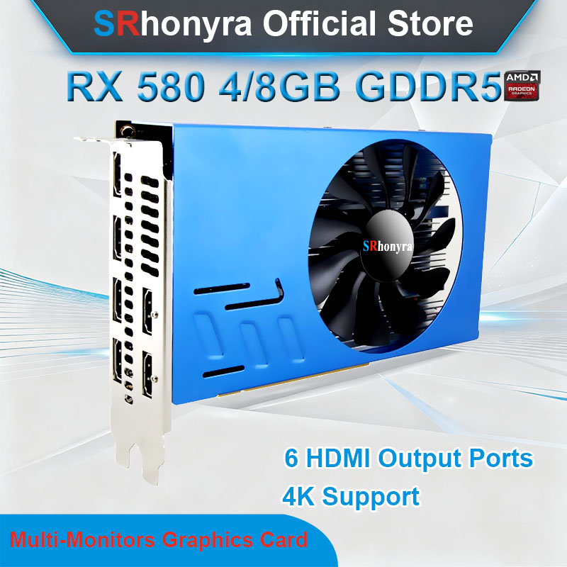 SRhonyra AMD RX580 4/8GB Graph - Rx 580 8Gb 2048Sp Gpu ulasan dan harga