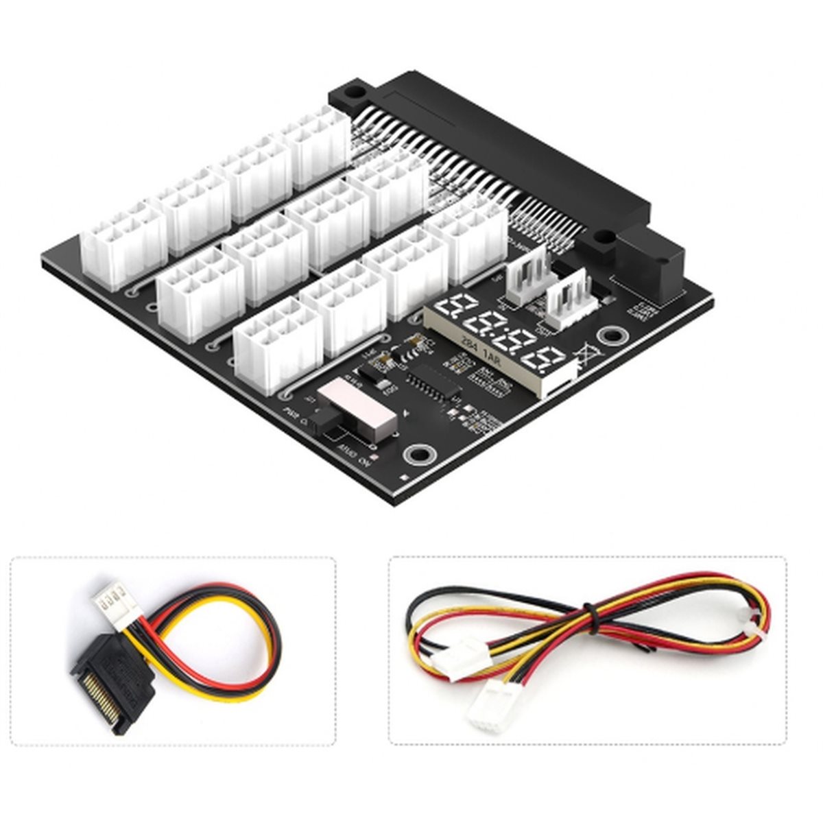 12 Ports PCIe 6Pin Connector B - 2400W Server Psu Breakout Board ulasan dan harga