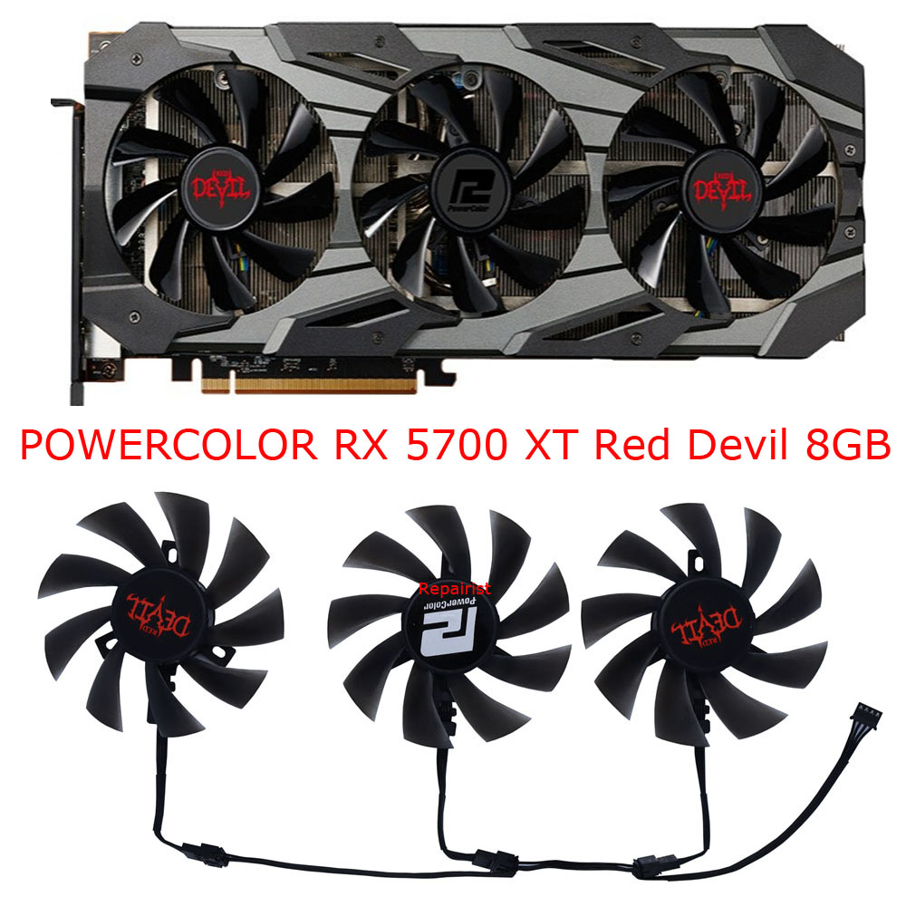 3Pcs/Set,DIY T129215BU,GPU Gra - Rx 5700 Xt 8Gb Video Card ulasan dan harga