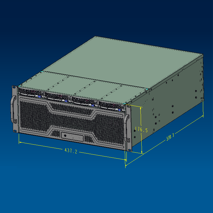Rack 4U 4bays Hotswap Server c - 8 Gpu 4U Server Chassis ulasan dan harga