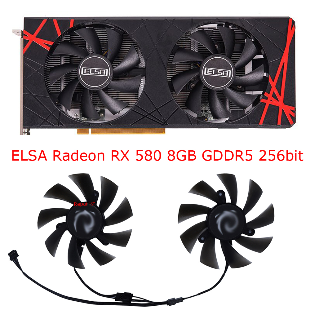 GPU Video Card Fan Graphics Co - Rx 580 8Gb 2048Sp Gpu ulasan dan harga