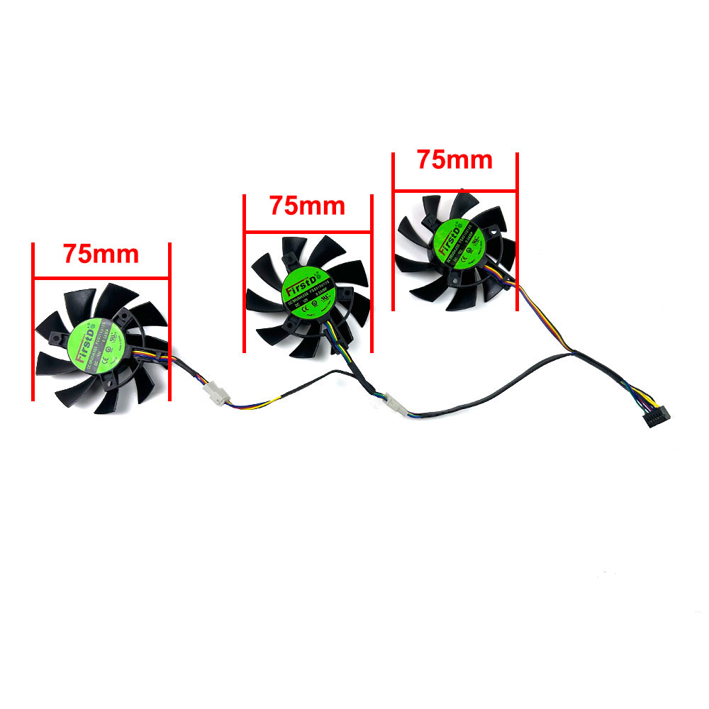 NEW Cooling Fan 75mm 7pin FD80 - Rx 5700 Xt 8Gb Video Card ulasan dan harga