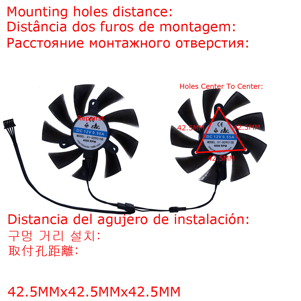 Video Card Fan,XY-D09015B,GPU  - Rx 580 8Gb 2048Sp Gpu ulasan dan harga