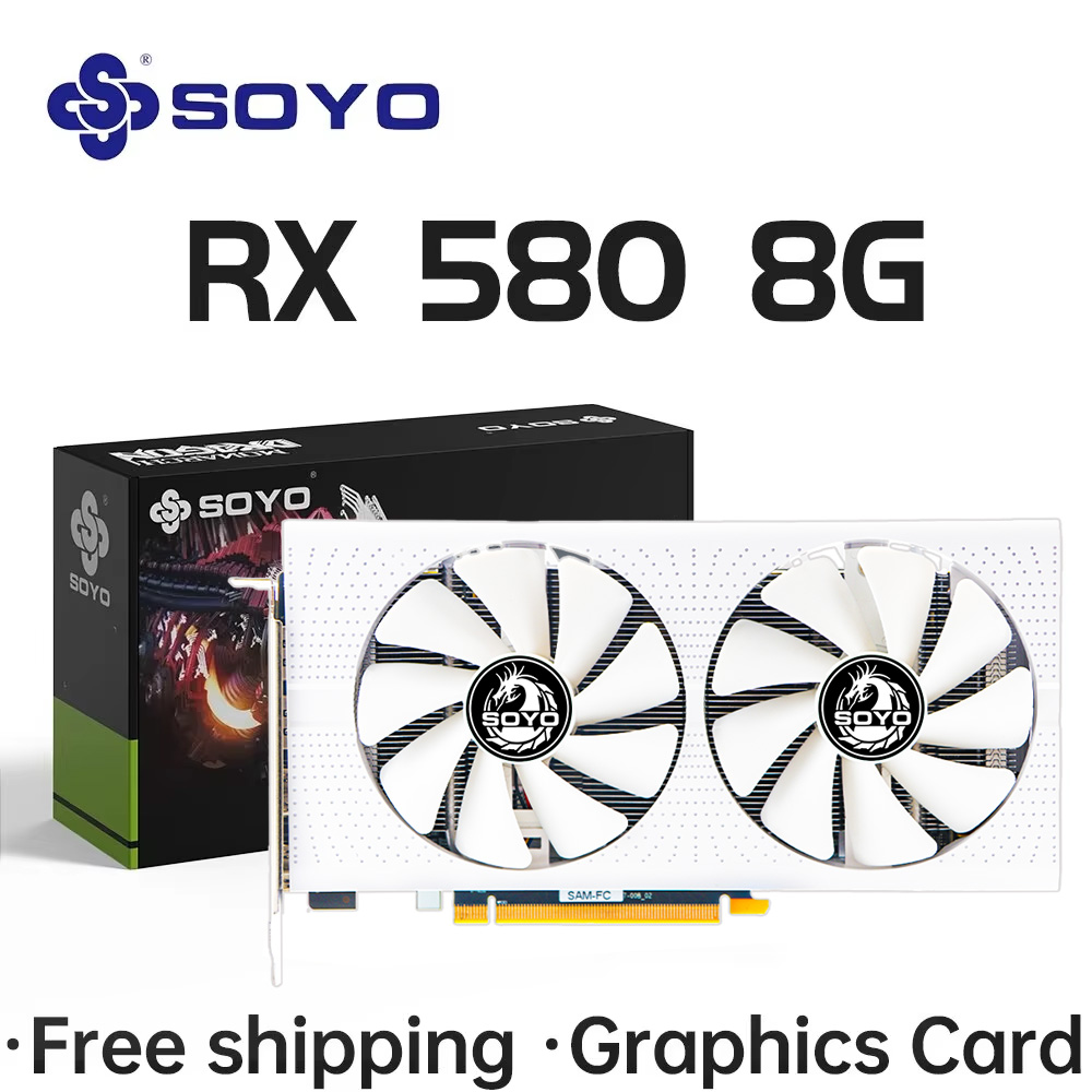 SOYO AMD Radeon RX580 8GB Grap - Rx 580 8Gb 2048Sp Gpu ulasan dan harga