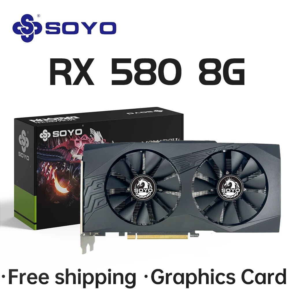 SOYO AMD Radeon RX580 8GB Grap - Rx 580 8Gb 2048Sp Gpu ulasan dan harga