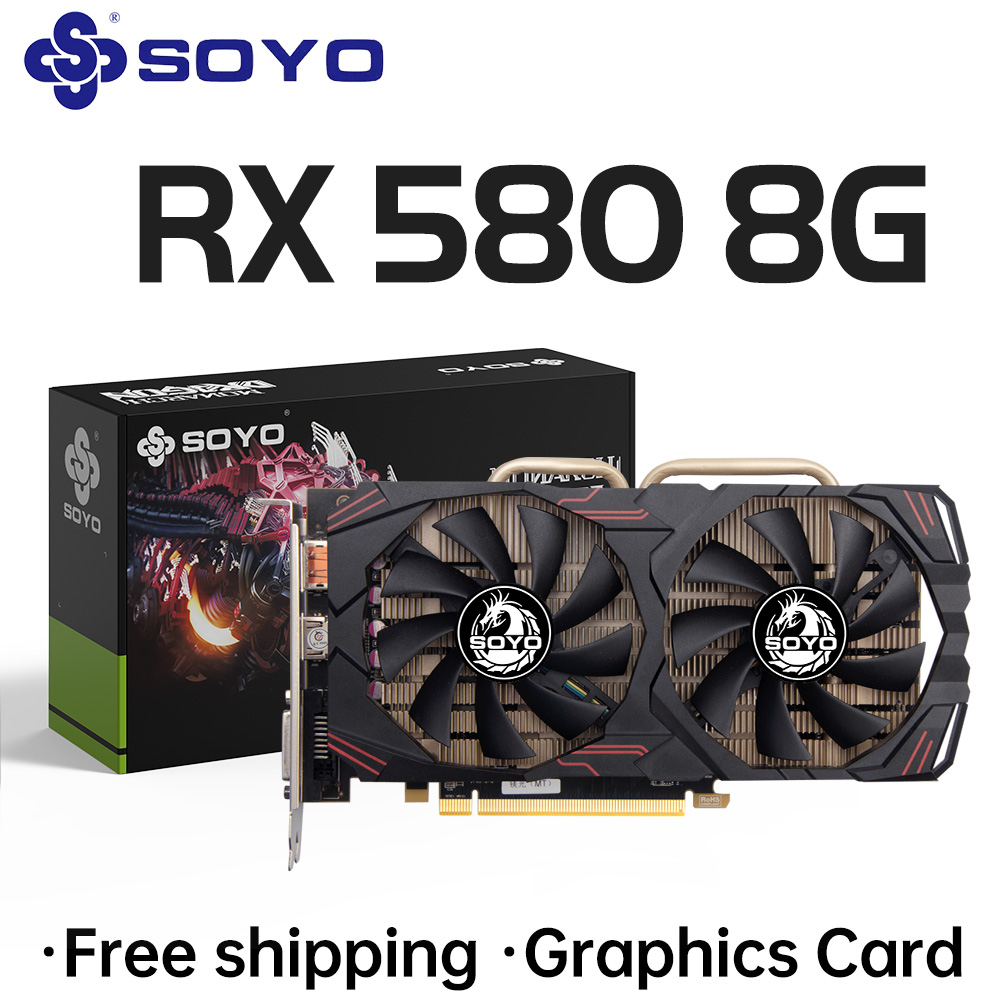 SOYO AMD Radeon RX580 8GB Grap - Rx 580 8Gb 2048Sp Gpu ulasan dan harga