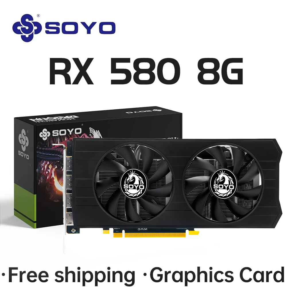 SOYO AMD Radeon RX580 8GB Grap - Rx 580 8Gb 2048Sp Gpu ulasan dan harga