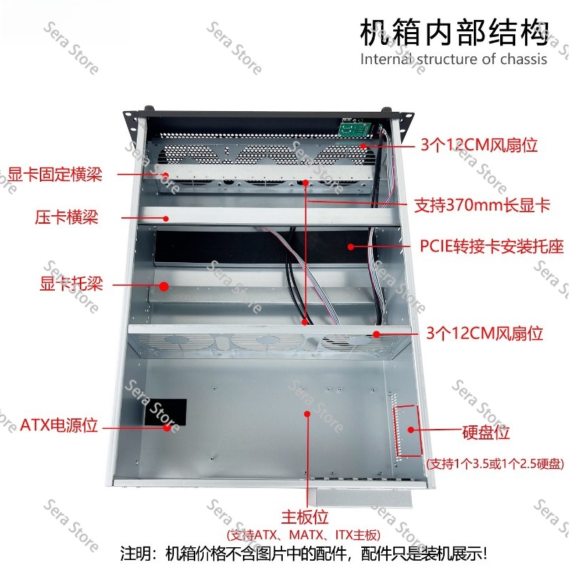 4U Multi-Graphics Card Chassis - 8 Gpu 4U Server Chassis ulasan dan harga